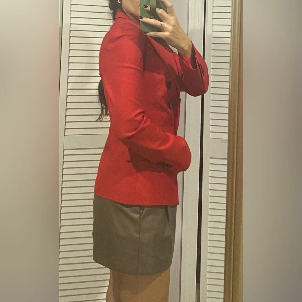 Express red blazer size 2 used in good condition office wear - Picture 4 of 5